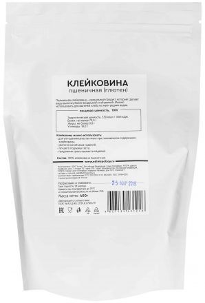 Клейковина пшеничная (глютен) Едим с пользой (400 г)