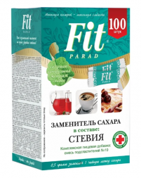 Заменитель сахара №10 на основе эритритола стики Fit Parad (100 шт)