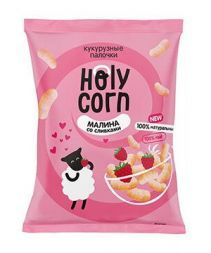 Кукурузные палочки Малина со сливками Holy Corn (50 г)